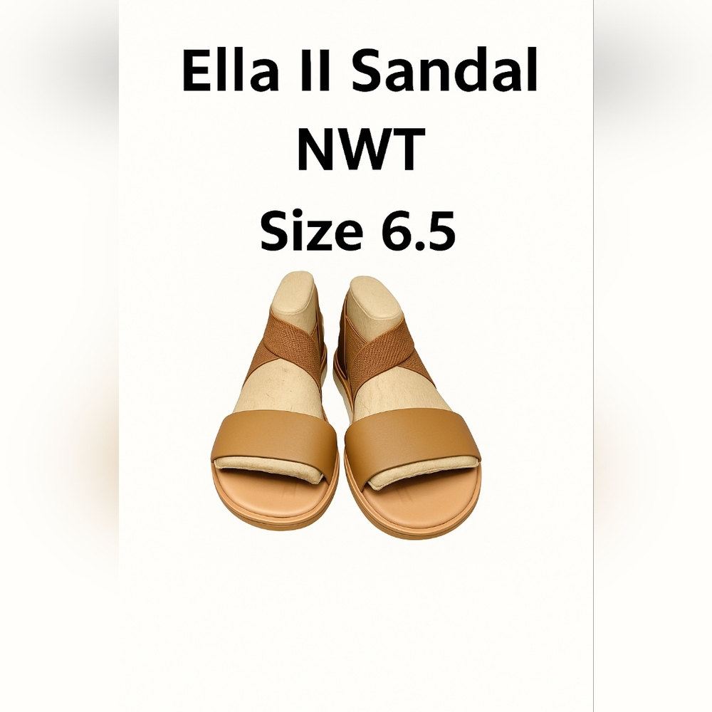 Sorel Tan Minimalist Sandals with Two-Strap Design
